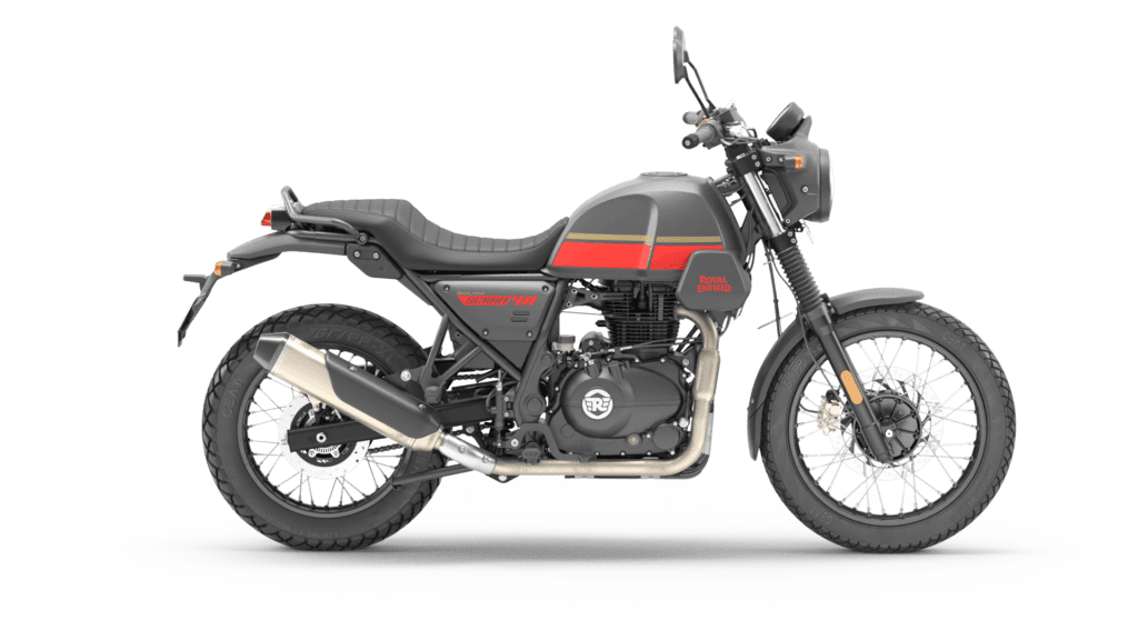 royal enfield scram 411 Blazing Black colour