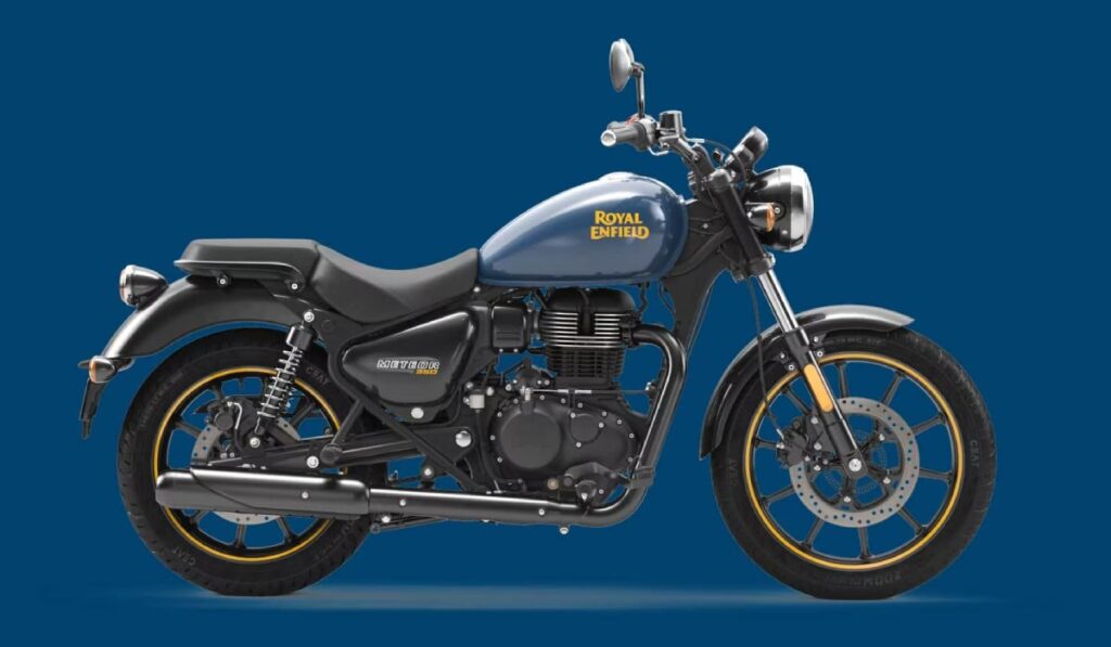 royal enfield Meteor 350 Fireball Blue colour