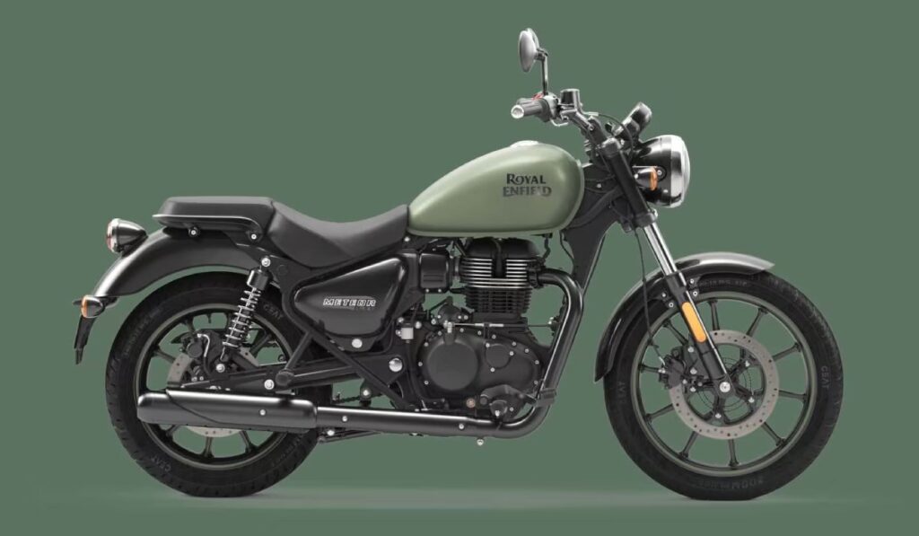 royal enfield Meteor 350 fireball matt green colour