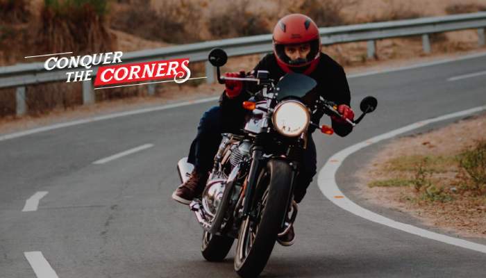 Man Rides Royal Enfield Continental GT 650