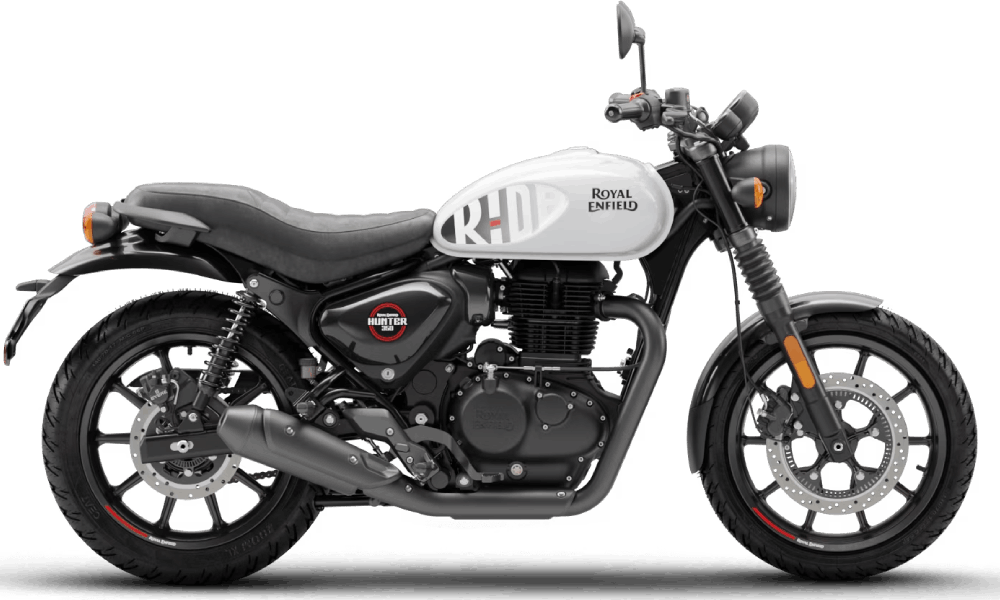 Royal Enfield Hunter 350 Dapper White