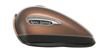 royal enfield Meteor 350 supernova brown colour tank