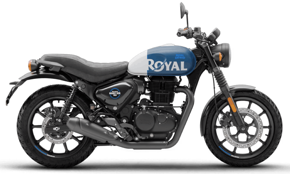 Royal Enfield Hunter 350 Rebel Blue