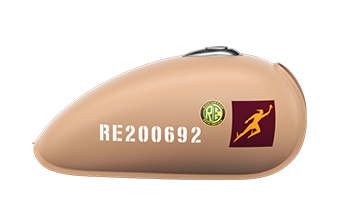 Royal Enfield Classic 350 signals desert sand tank