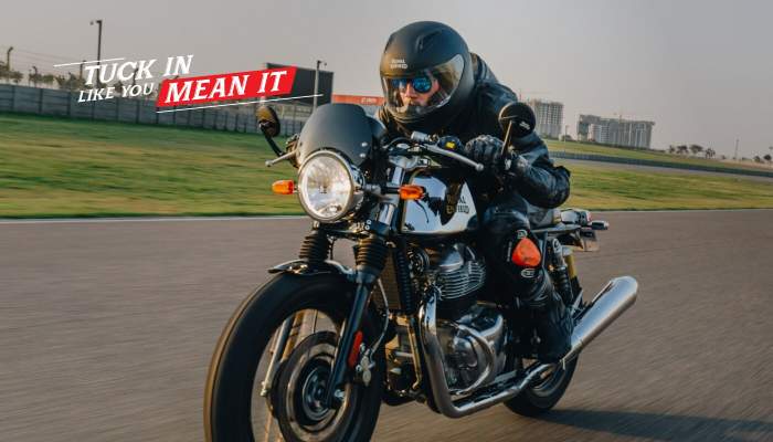 Man Rides Royal Enfield Continental GT 650